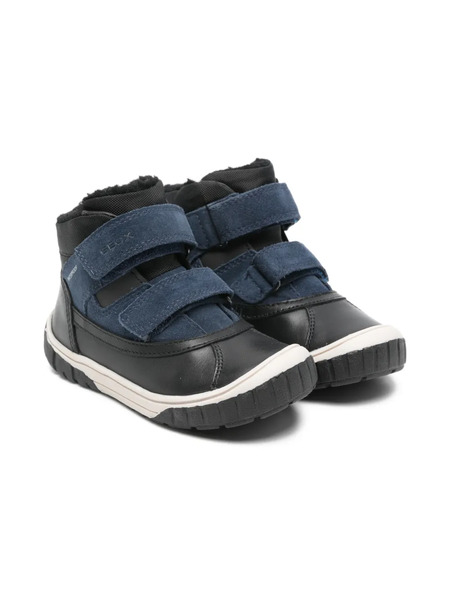 Geox Kids Touch-strap Boots - Black 
