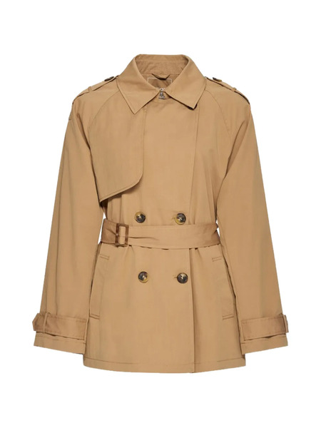  Geox Lampedusa Belted Double-breasted Jacket - Neutrals 