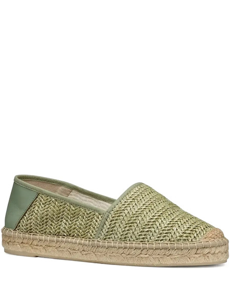  Geox Lampedusa Herringbone-woven Espadrilles - Green 