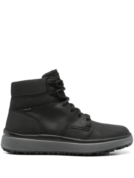  Geox Leather Biker Boots - Black 