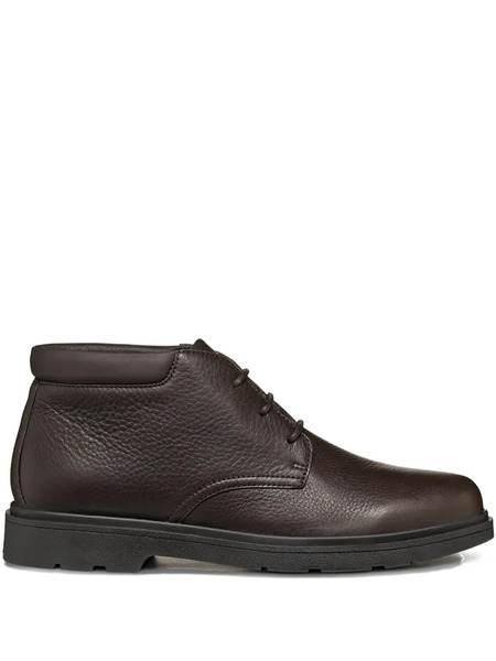  Geox Leather Lace-up Boots - Brown 
