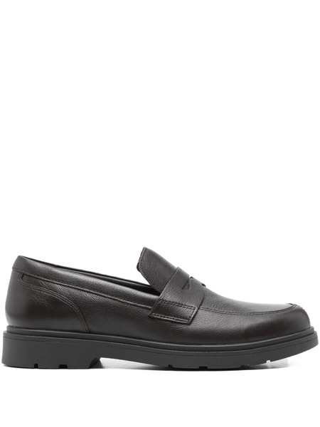  Geox Leather Loafers - Brown 