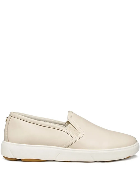  Geox Leather Slip-on Sneakers - Neutrals 