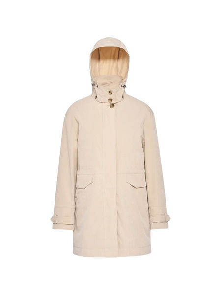  Geox Mantinea Hooded Buttoned Jacket - Neutrals 