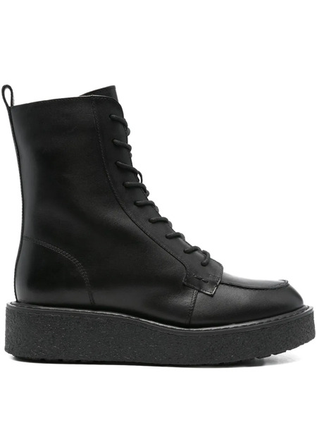  Geox 40mm Elidea Lace-up Platform Boots - Black 