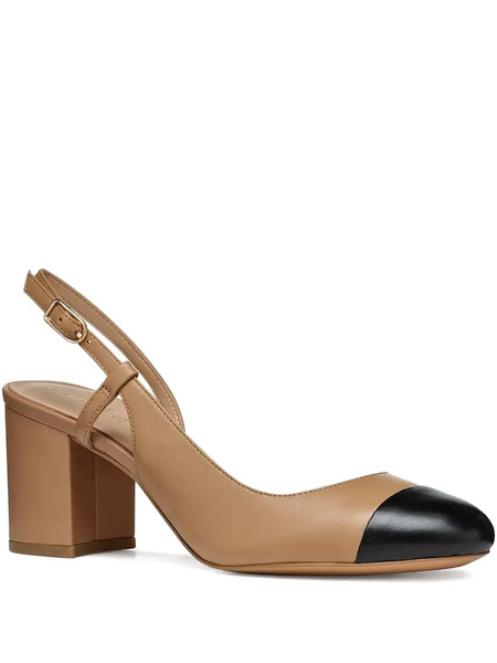  Geox 65mm Slingback Block-heel Pumps - Neutrals 