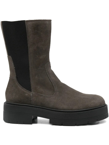  Geox Platform Elasticated-panel Boots - Brown 