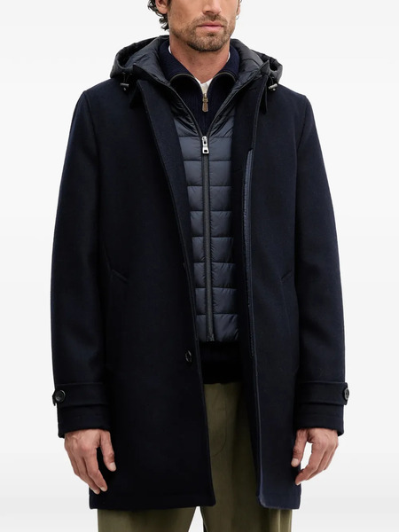  Geox Single-breasted Coat - Blue 