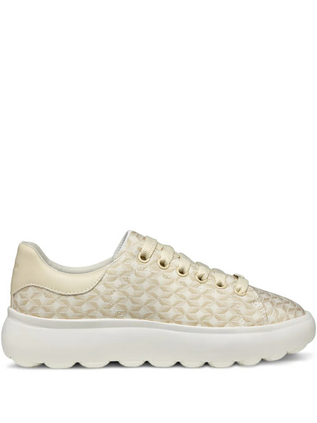  Geox Spherica Patterned Platform Sneakers - Neutrals 