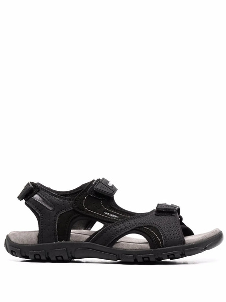  Geox Strada Double-strap Sandals - Black 