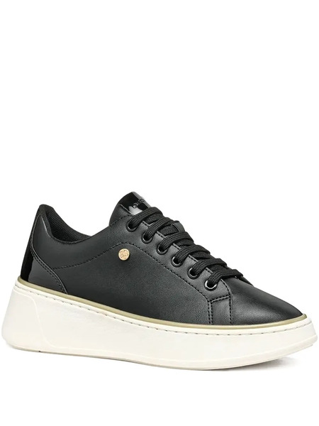  Geox Sunnetty Platform Sneakers - Black 