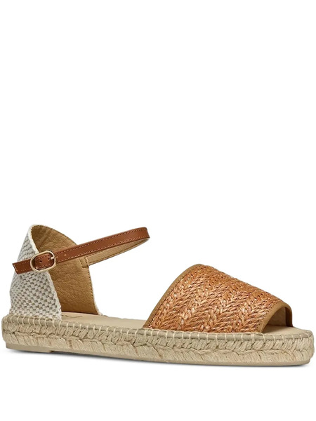  Geox Woven Ankle-strap Espadrilles - Brown 