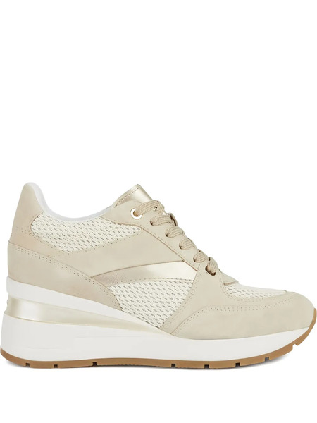  Geox Zosma Mesh Panels Sneakers - Neutrals 