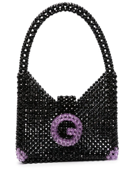  Germanier Bead-embellished Shoulder Bag - Black 