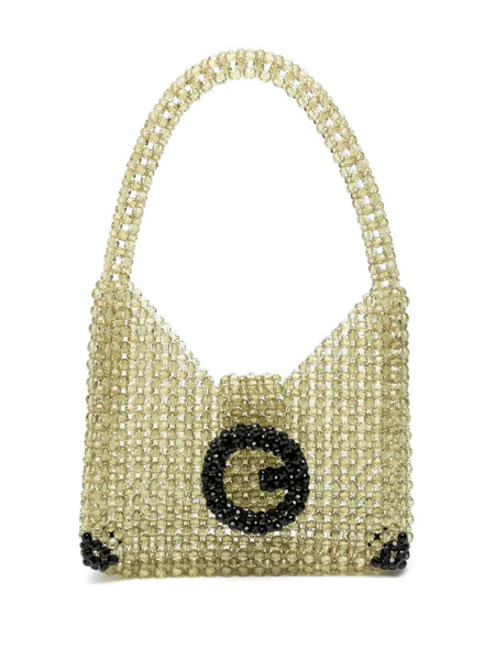  Germanier Bead-embellished Two-tone Shoulder Bag - Green 
