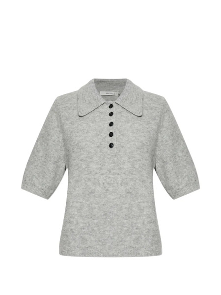  Gestuz Button Collared Knitwear - Grey 