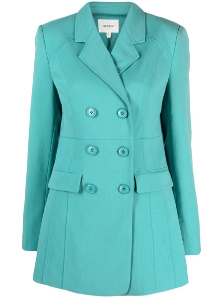  Gestuz Caisagz Double-breasted Blazer - Green 