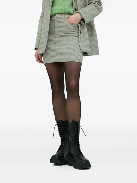  Gestuz Checked Skirt - Green 