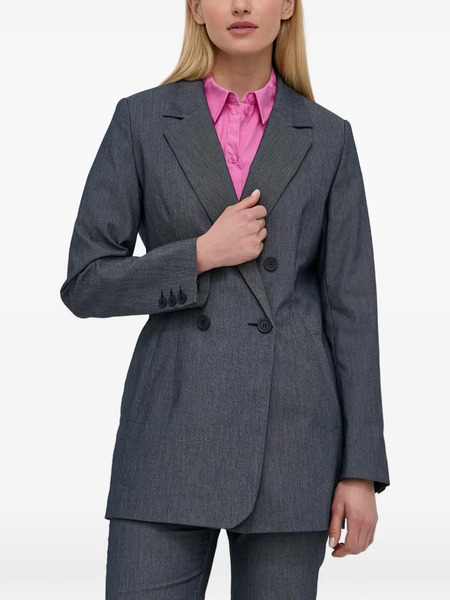  Gestuz Double-breasted Blazer - Blue 