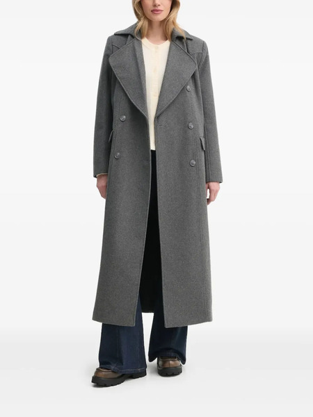  Gestuz Double-breasted Coat - Grey 