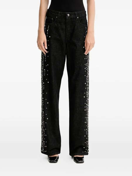  Gestuz Embellished Denim Jeans - Black 