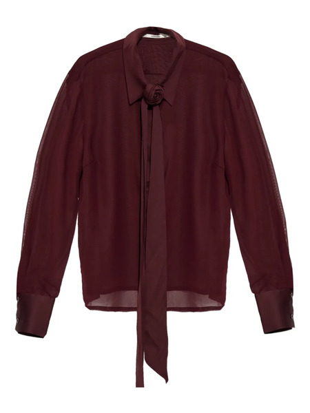  Gestuz Floral-appliqué Blouse - Red 