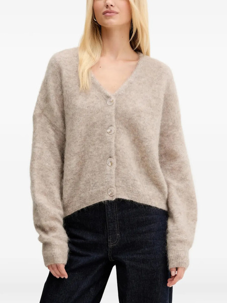  Gestuz Gzdebbie Button V-neck Cardigan - Neutrals 