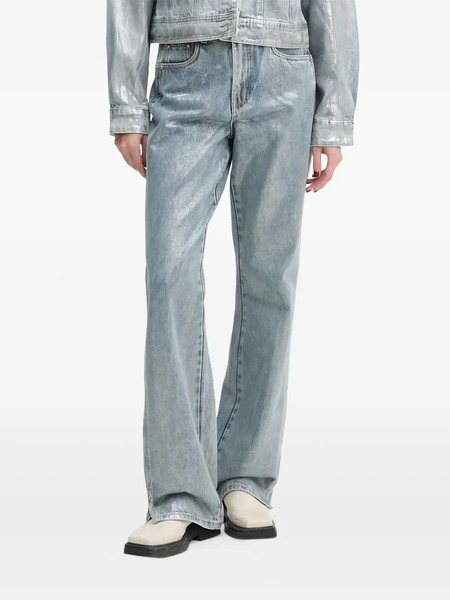  Gestuz Metallic-finish Jeans - Blue 