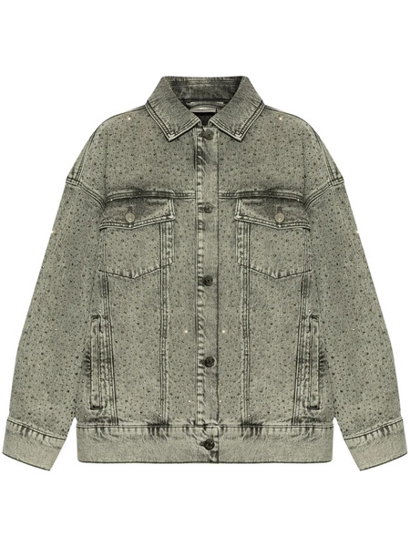  Gestuz Stretch-cotton Denim Jacket - Grey 