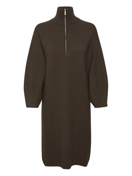  Gestuz Zip-front Mini Dress - Brown 