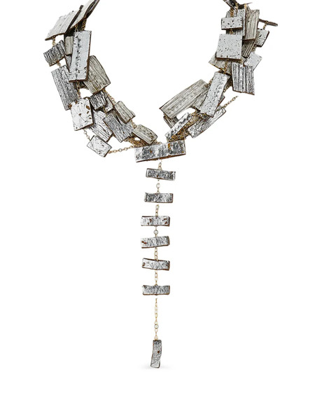  Gfw Asymmetric Necklace - Silver 