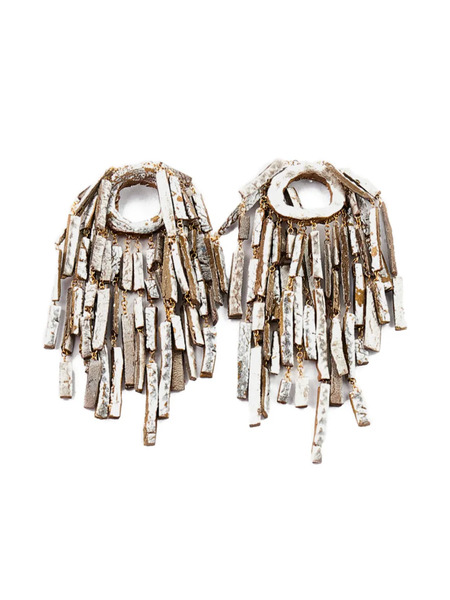  Gfw Handmade Rectangular-shape Earrings - Silver 