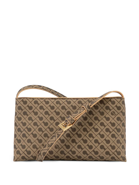  Gherardini Medium Half Moon Leather Shoulder Bag - Neutrals 