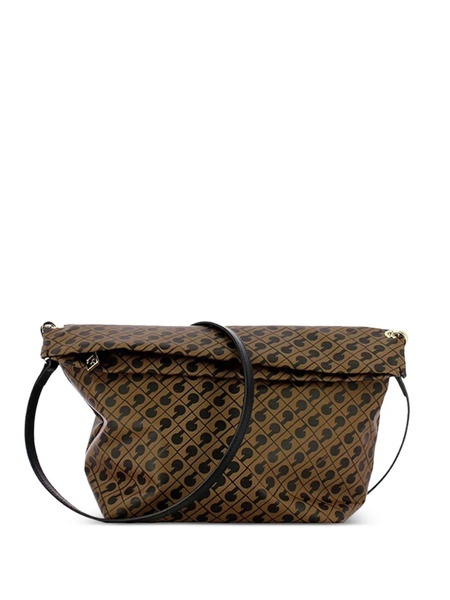  Gherardini Monogram-pattern Crossbody Bag - Brown 