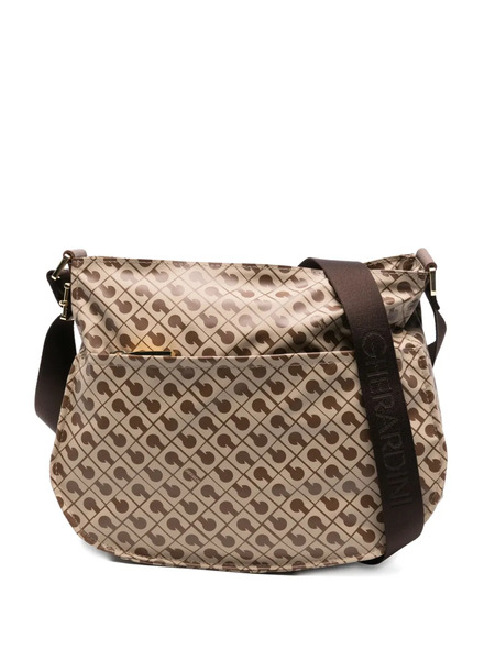  Gherardini Monogram-pattern Satchel Bag - Neutrals 