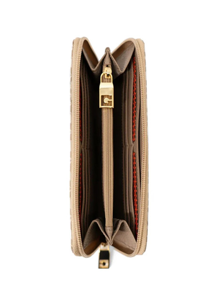  Gherardini Patterned Zip-up Wallet - Neutrals 