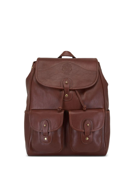  Ghurka Leather Backpack - Brown 