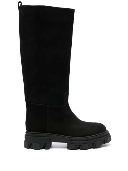  Giaborghini Chunky-sole Suede Boots - Black 