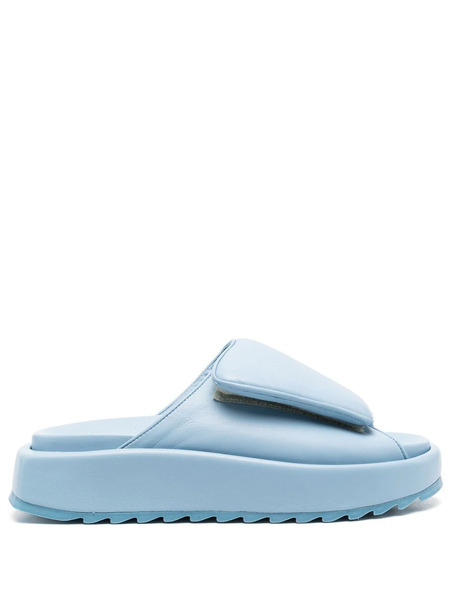  Giaborghini Gia Touch Strap Slides - Blue 
