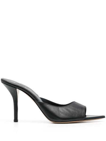  Giaborghini Leather Sandals - Black 