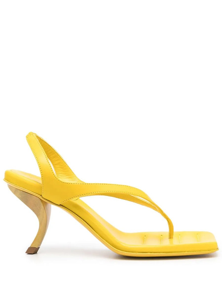  Giaborghini Rosie 13 Square-toe Sandals - Yellow 