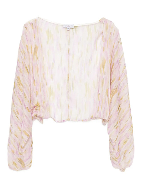 Giada Curti Square-neck Blouse - Pink 