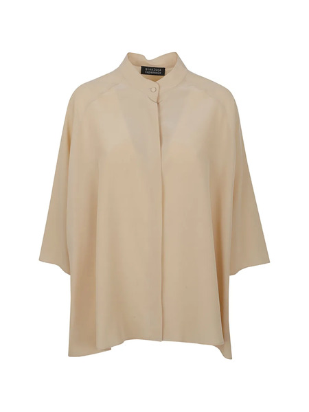  Gianluca Capannolo Stand-collar Top - Neutrals 