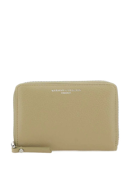  Gianni Chiarini Grain Pebbled Zip Wallet - Green 