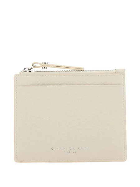  Gianni Chiarini Pebbled Zip Wallet - White 