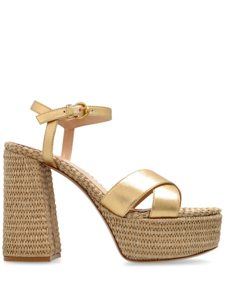  Gianvito Rossi 12mm Bebe Sandals - Gold 