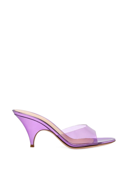  Gianvito Rossi Sofia Heel Mules - Purple 