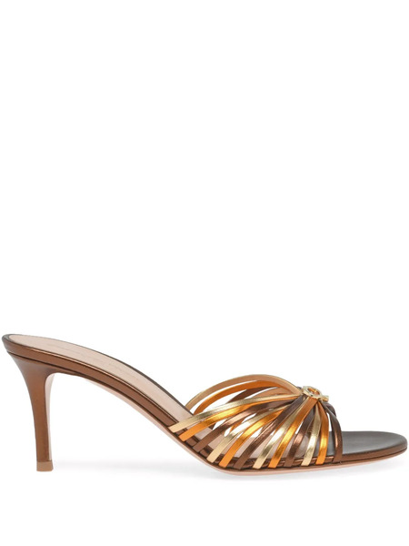  Gianvito Rossi Vyna Mules - Gold 
