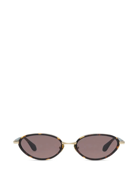  Gigi Studios Evela Oval-frame Sunglasses - Brown 