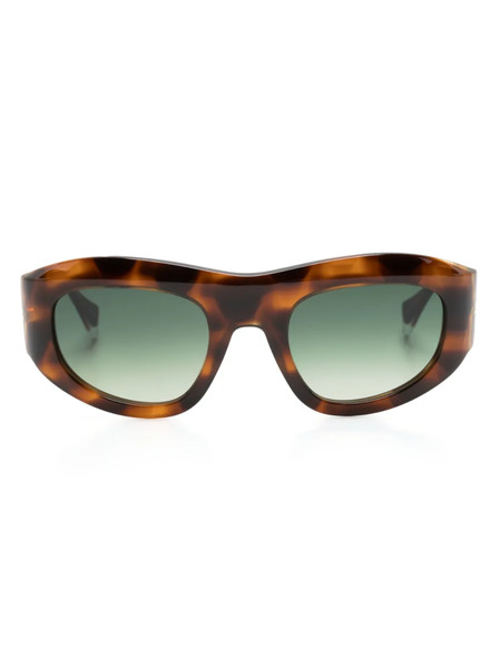  Gigi Studios Galilea Oval-frame Sunglasses - Brown 